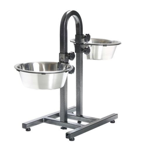 Set 2 castroane din inox cu suport reglabil 2.8L Trixie
